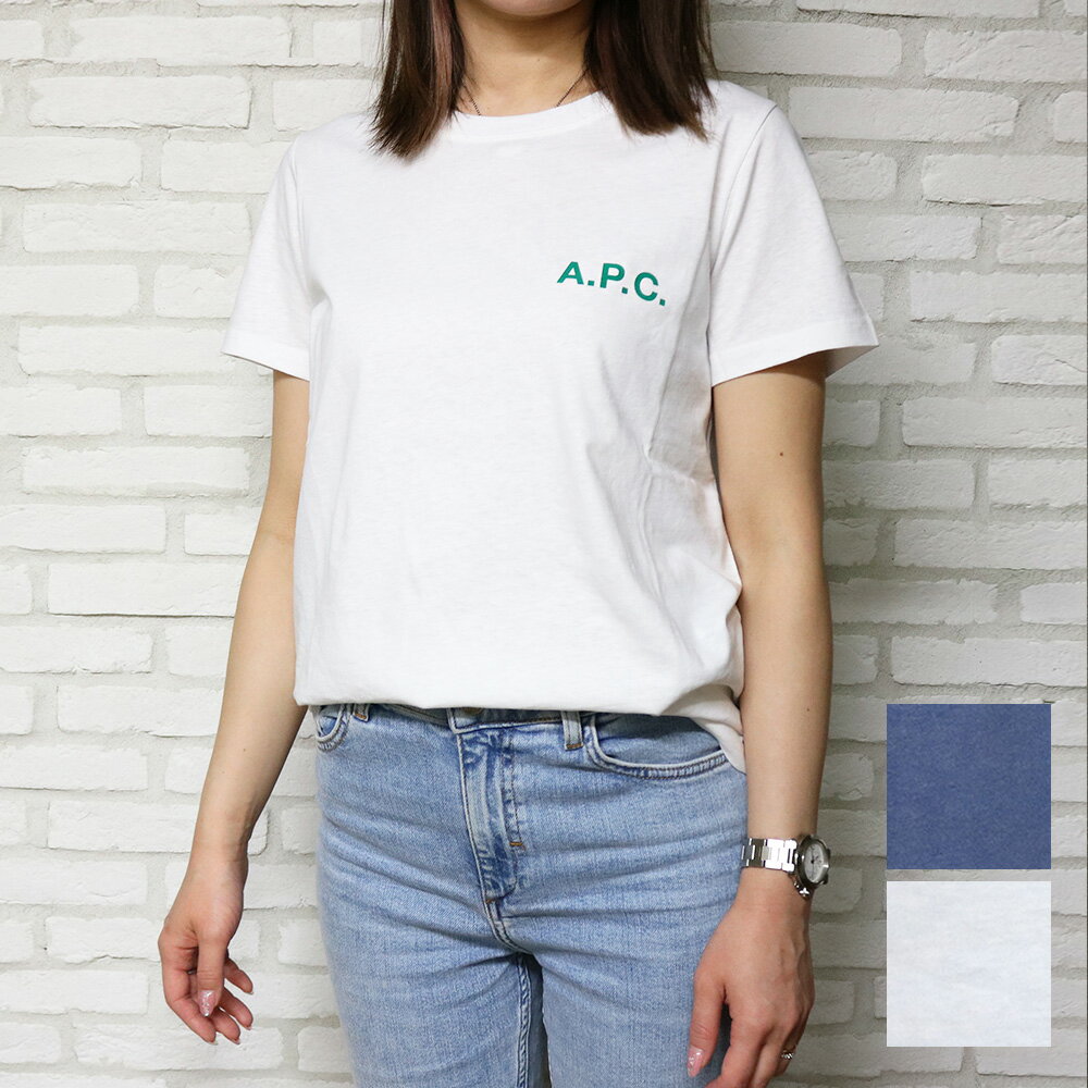 ★店内最大60％OFF★アーペーセー Tシャツ レディース ロゴ シンプル COETL F26063 選べる2color 3size A.P.C. 半袖 カットソー 女性 彼女 嫁 娘 お母さん 誕生日 プレゼント クリスマス ホワイトデー ギフト 送料無料 無地 ワンポイントのサムネイル