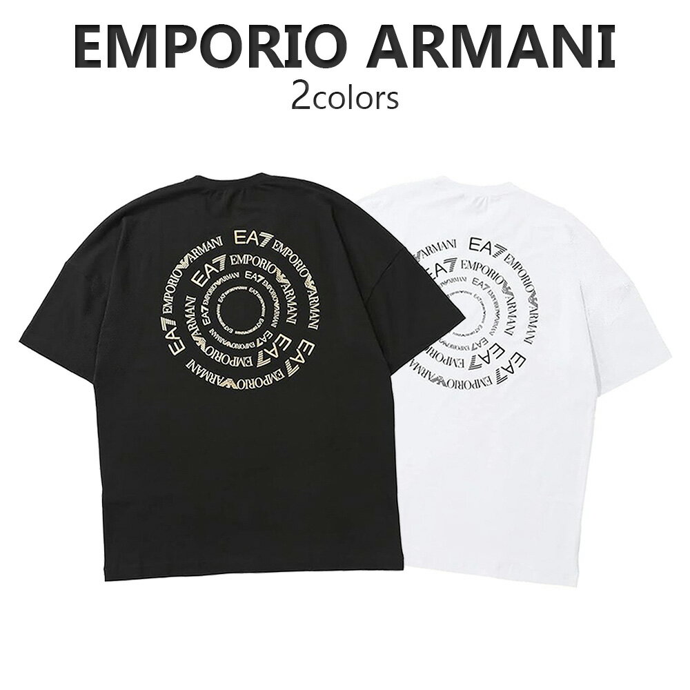 アルマーニ マフラー（メンズ） エンポリオ アルマーニ EMPORIO ARMANI エアセッテ EA7 Tシャツ 3RPT12 PJLBZ 0100 3RPT12 PJLBZ 0100 0208メンズ ホワイト ブラック