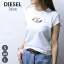 ディーゼル DIESEL 半袖 Tシャツ T-ANGIE A06268 0AFAA 2025年春夏新作 レディース オーバルDロゴ カットアウト カットアウト仕...