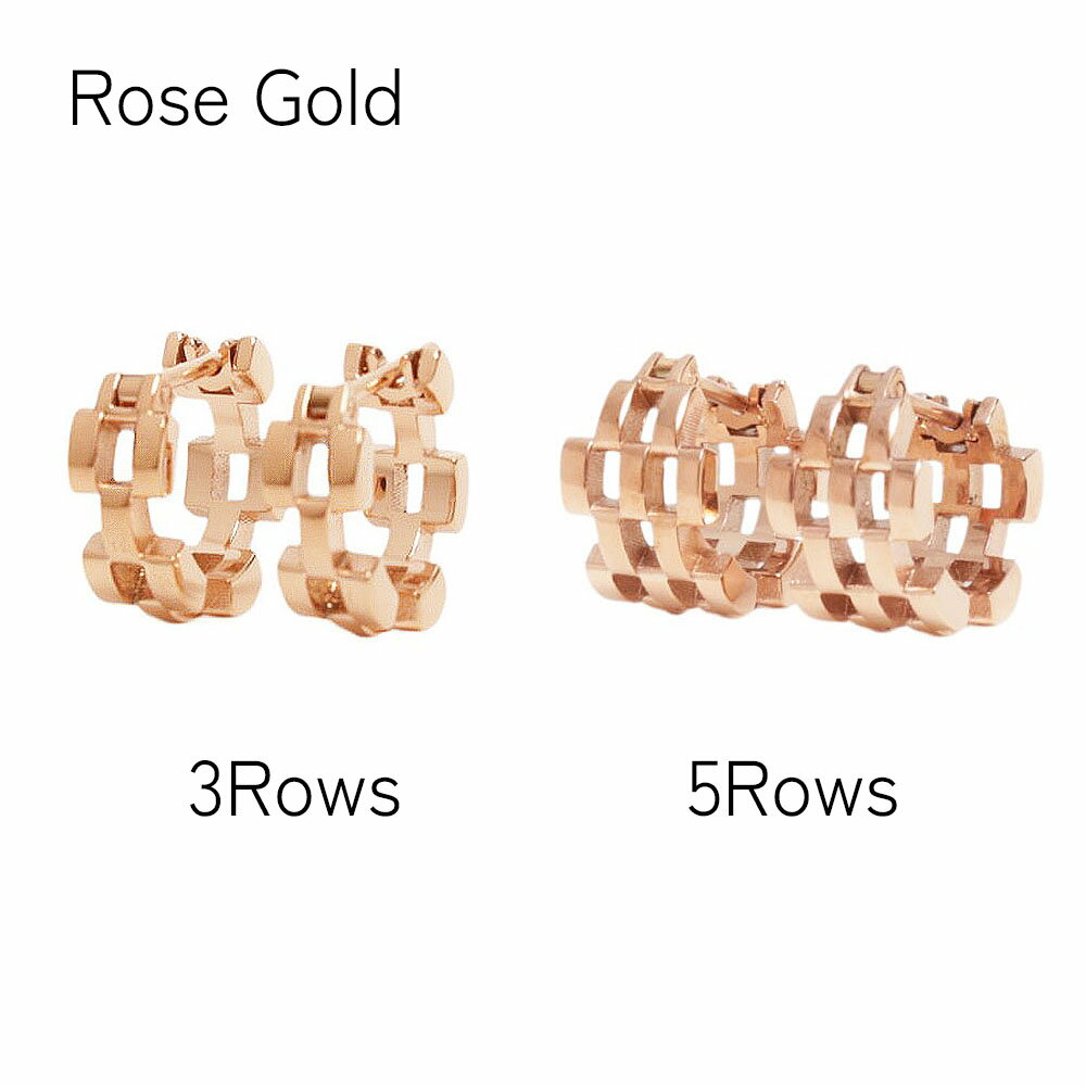 ダニエルウェリントン DANIEL WELLINGTON Link Inspired 3Rows 5Rows Earring 3-Li...