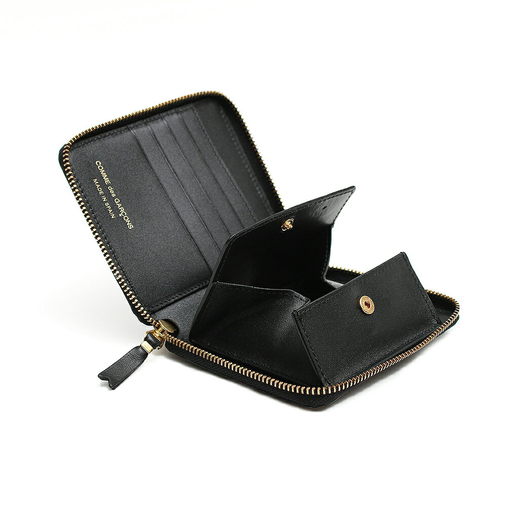 コムデギャルソン COMME DES GARCONS ウォレット wallet 二つ折り財布 ブラック SA...