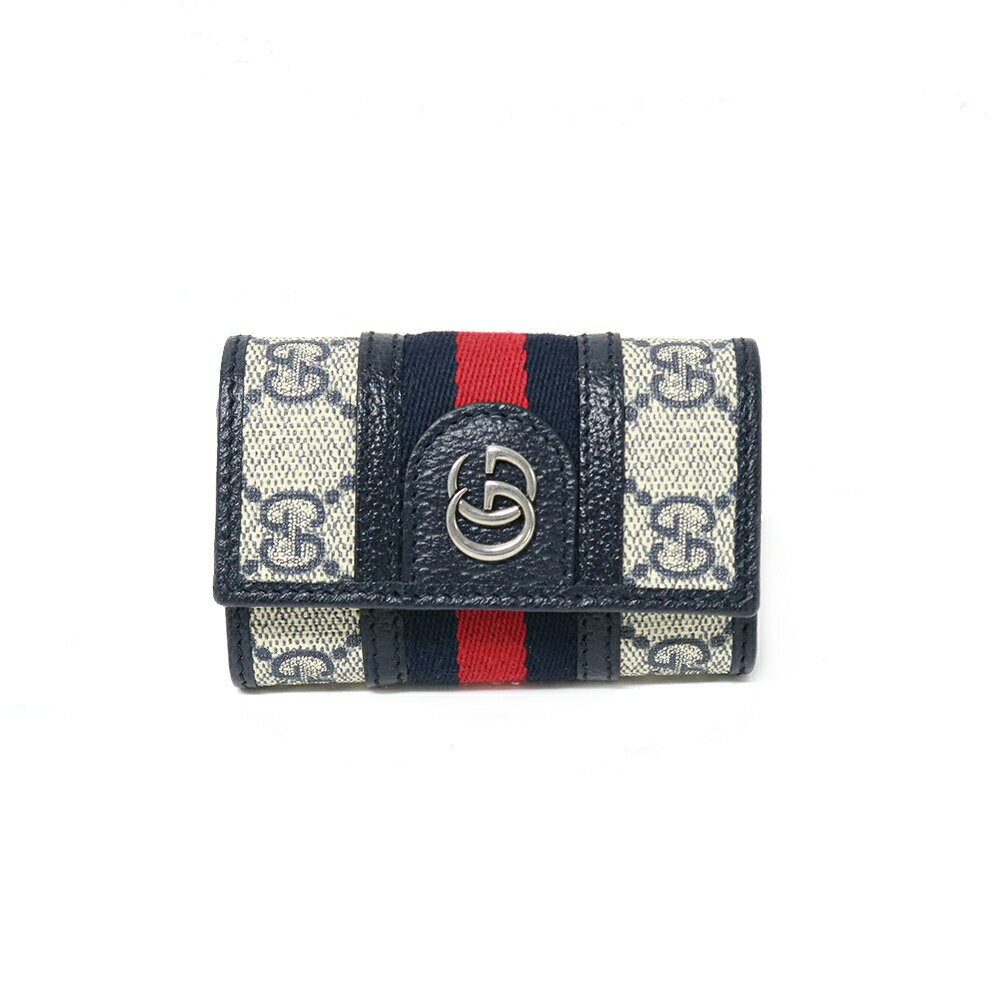 グッチ キーケース グッチ GUCCI キーケース 603732-96IWN-4076 ベージュブルー GGスプリーム キャンバス