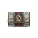 グッチ キーケース グッチ GUCCI キーケース 603732-96IWT-8745 ベージュ グリーン レッド GGスプリーム キャンバス