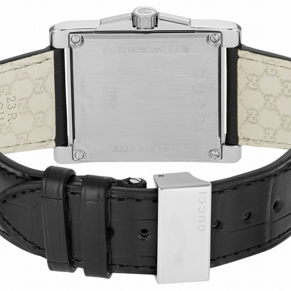 グッチ GUCCI レクタングル YA138406 腕時計 メンズ ブラック クオーツ アナログ 並行輸入品