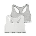 カルバンクライン CALVIN KLEIN ブラレット QP1114O-960-M ブラ ブラジャー 2枚セット 下着 アンダーウェア ノンワイヤー レディース...