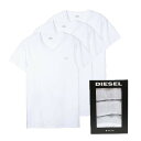 ディーゼル DIESEL Tシャツ 00SPDM-0AALW-100-M メンズ ホワイト 3枚セット(4)