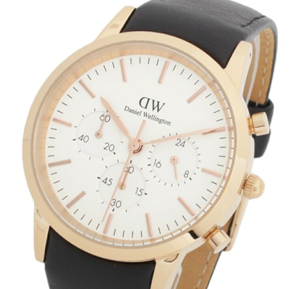 Rakuten - ダニエルウェリントン DANIEL WELLINGTON Iconic Chronograph Sheffield RG DW00100646 腕時計 レディース ホワイト クロノグラフ クオーツ アナログ