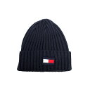 トミーヒルフィガー TOMMY HILFIGER ニット帽 TH100068C-415 メンズ レディース ネイビー