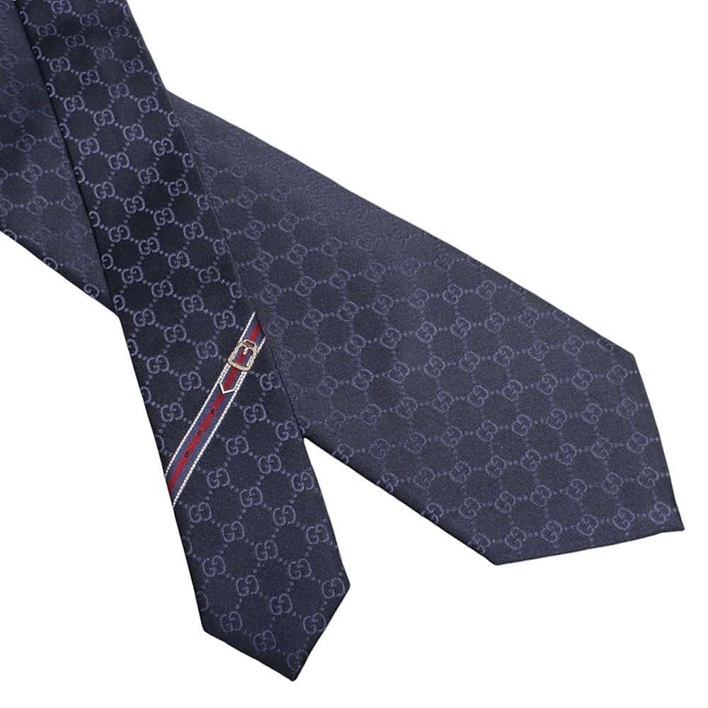 グッチ GUCCI ネクタイ 456520-4B002-4168 メンズ ネイビー