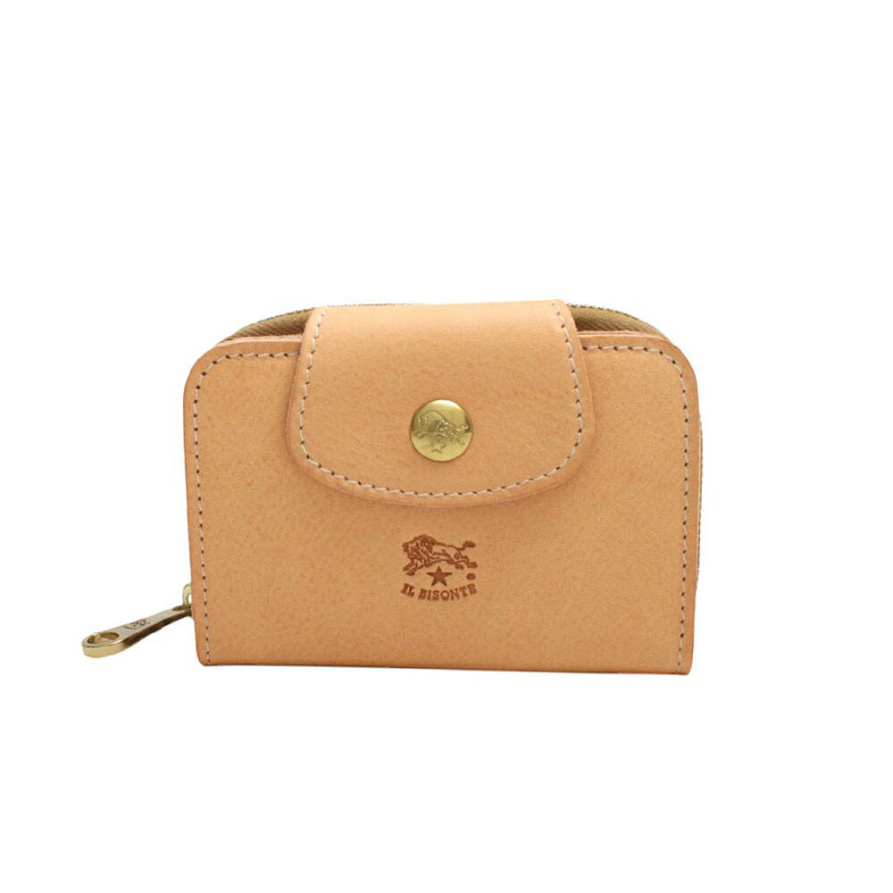 イルビゾンテ IL BISONTE SMALL WALLET ACERO キーケース SSW013-PV0005-NA106B メンズ レディース 本革 レザー ベージュ