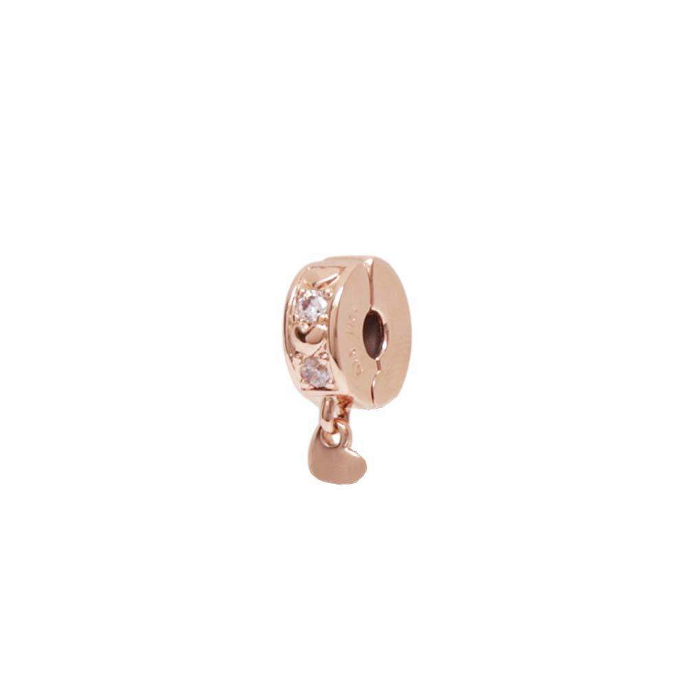Rakuten - パンドラ PANDORA Moments Infinite Hearts Sparkling Dangling Clip Charm チャーム 782253c01 レディース ローズゴールド