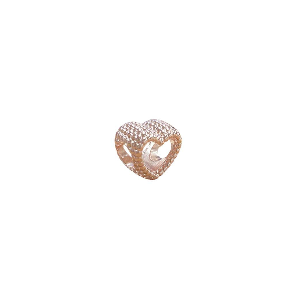 Rakuten - パンドラ PANDORA Moments Beaded Open Heart Charm チャーム 787516 レディース ローズゴールド