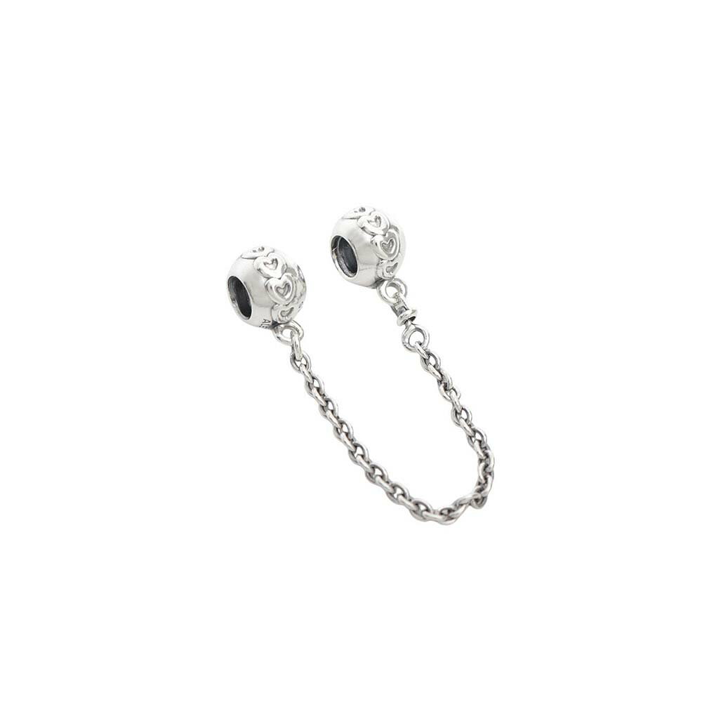 Rakuten - パンドラ PANDORA Pandora ME Band of Hearts Safety Chain Charm チャーム 791088-05 レディース シルバー