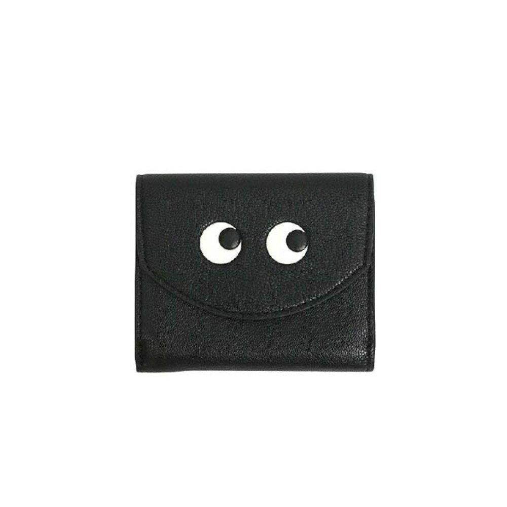 Rakuten - アニヤハインドマーチ ANYA HINDMARCH Eyes ミニ・トライフォールド・ウォレット 三つ折り財布 195645 ユニセックス Black(ブラック)