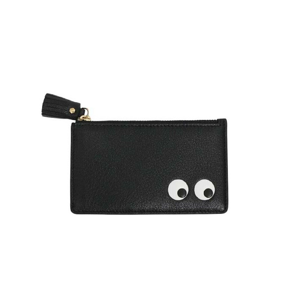 樂天商城 - アニヤハインドマーチ ANYA HINDMARCH Eyes ジップ・カードケース 142717 ユニセックス Black(ブラック)