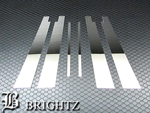 【 BRIGHTZ レクサス GS350 GRS191 GRS196 超鏡面ステンレスメッキピラーパネル バイザー有用 6PC 】 【 PIL－SIL－024 】LEXUS