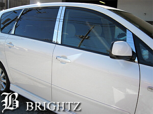 【 BRIGHTZ イプサム 20系 超鏡面メッキピラーパネルカバー 14PC バイザー有用 】 【 PIL−SIL−102 】