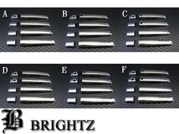 当社商品をご覧頂き、ありがとうございます。 こちらの商品は純正色のドアハンドルをメッキ仕様に早変わりさせる、クロームメッキのドアハンドルカバーになります。 適応＝ 03y7月〜09y8月までのCBA-PU31 DBA-TNU31 DBA-TU31 CBA-PNU31 CBA-TNU31 CBA-TU31 UA-TU31 UA-PNU31 UA-PU31 UA-TNU31系です。 両面テープが初めから付属し、作業時間も15分程度の非常に簡単な代物です。 メッキ処理も非常に高いレベルで仕上がっており、皆様にご満足頂けるのではないかと思っております。 純正にメッキ仕様のない車両に是非！ 長年の使用で付いてしまった引っかき傷等を隠して、愛車のリフレッシュに是非！ 鍵穴を塞いで、イタズラ防止にも効果を発揮！ 車両によってはお客様ご自身で両面テープを増していただく必要がある場合がございます。 取り付け前に必ず仮合わせ・検品をお願い致します。