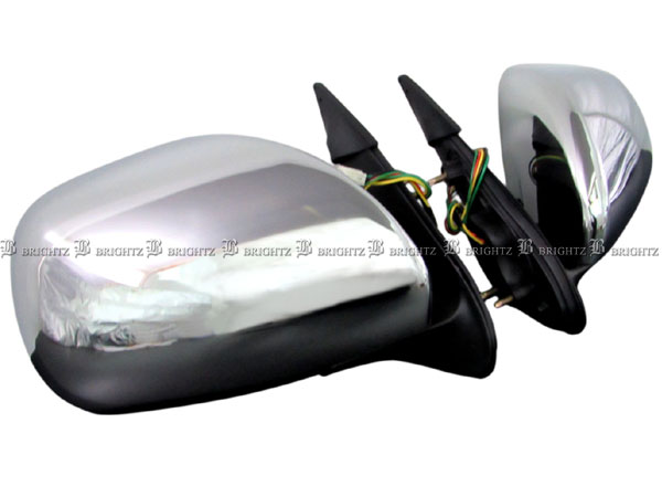 【 BRIGHTZ ハイエース 200 1型 2型 3型 4型 5型 6型 7型 メッキドアミラー 交換タイプ Bタイプ 】 【 MIR−SID−163 】 I型 II型 III型 IV型 V型 VI型 VII型