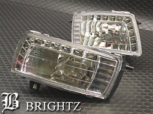 【 BRIGHTZ カローラランクス 121 124 LEDデイライト付き クリスタルフォグライト 】 【 FOG－H－014 】 120 NZE121 NZE124 ZZE123