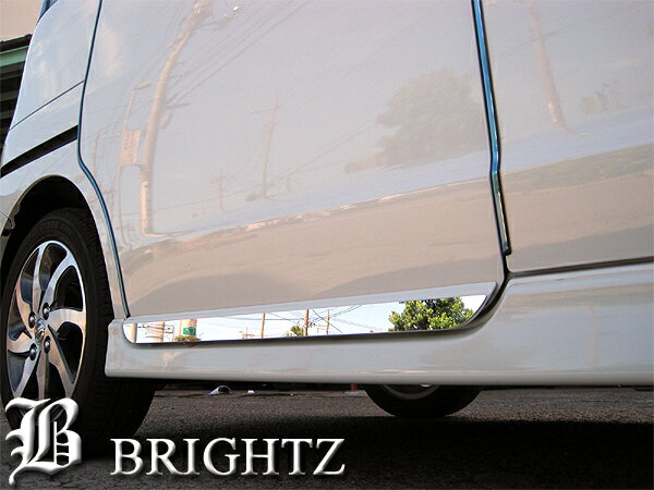 【 BRIGHTZ パレットSW K21系 超鏡面ステンレスメッキスライドドアアンダーライン 2PC 】 【 SID－MOL－075 】