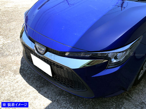 【 BRIGHTZ カローラツーリング 10 12 17 210 211 212 214 215 219 超鏡面ステンレスメッキフロントバ..