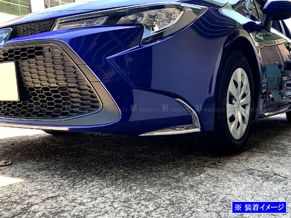 【 BRIGHTZ カローラ 10 17 210 211 212 214 215 219 メッキフロントバンパーコーナーパネル 】 【 FRO..