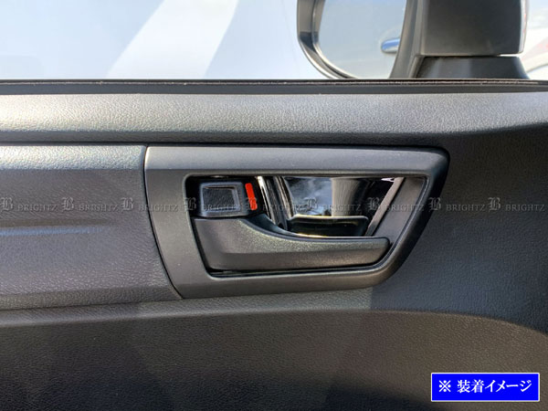 【 BRIGHTZ カローラアクシオ 160 161 164 165 超鏡面ステンレスメッキインナードアハンドルカバー 皿 ..