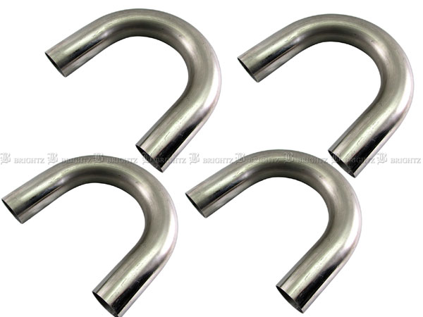 【 BRIGHTZ 60.5Φ 180度 ステンレス 曲げパイプ 1.2mm厚 4PC 】 【 CUR−PIPE−001−4PC 】 60.5パイ 60.5..