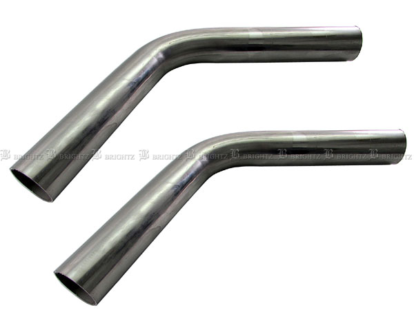 【 BRIGHTZ 48Φ 60度 ステンレス 曲げパイプ 1.2mm厚 2PC 】 【 CUR−PIPE−017−2PC 】 48パイ 48φ 60°
