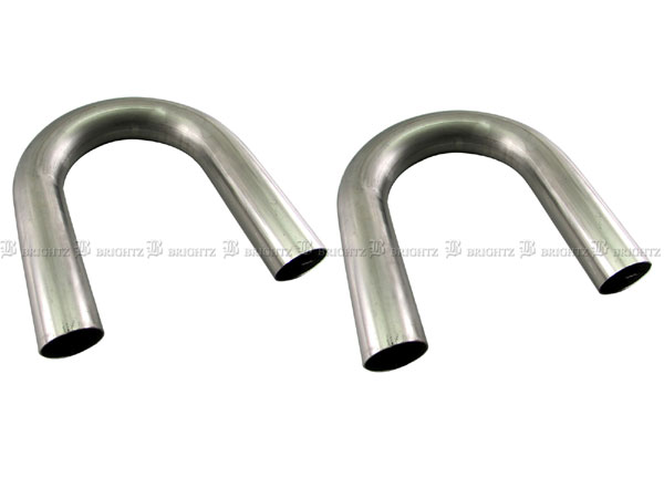 【 BRIGHTZ 51Φ 180度 ステンレス 曲げパイプ 1.2mm厚 2PC 】 【 CUR−PIPE−021−2PC 】 51パイ 51φ 180°