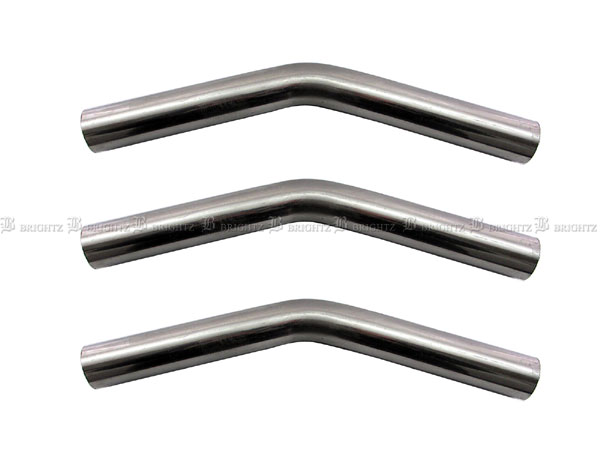【 BRIGHTZ 51Φ 30度 ステンレス 曲げパイプ 1.2mm厚 3PC 】 【 CUR−PIPE−022−3PC 】 51パイ 51φ 30°
