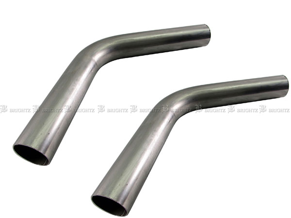 【 BRIGHTZ 51Φ 60度 ステンレス 曲げパイプ 1.2mm厚 2PC 】 【 CUR−PIPE−023−2PC 】 51パイ 51φ 60°