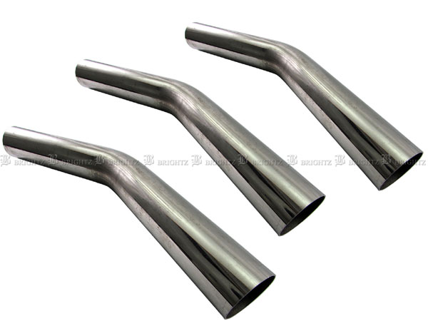 【 BRIGHTZ 60.5Φ 30度 ステンレス 曲げパイプ 1.2mm厚 3PC 】 【 CUR−PIPE−004−3PC 】 60パイ 60φ 30°