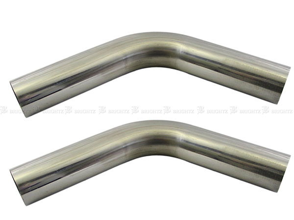 【 BRIGHTZ 70Φ 60度 ステンレス 曲げパイプ 1.5mm厚 2PC 】 【 CUR−PIPE−026−2PC 】 70パイ 70φ 60°