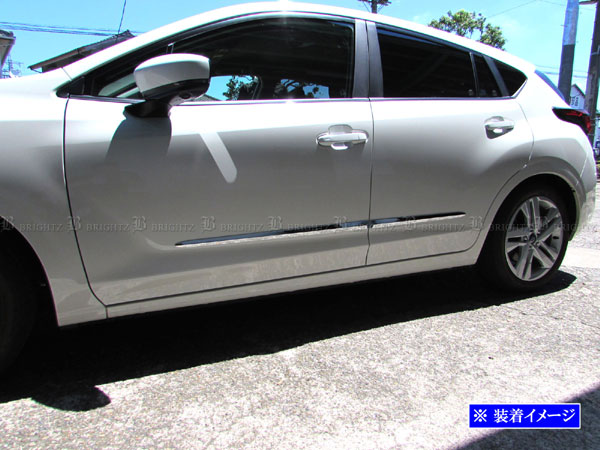 【 BRIGHTZ インプレッサ GU メッキサイドドアモール 「 55cm×2 」 「 100cm×2 」 】 【 SAI−MOL−5510 】 GU6 GU7 GUD GUE