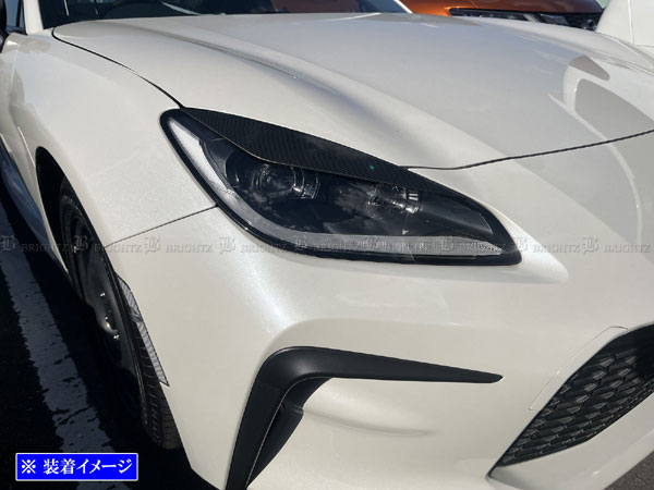 【 BRIGHTZ GR86 ZN8 ステンレスヘッドライトアイライン 2PC カーボン調 】 【 HEAD−ETC−075 】 ZN 8