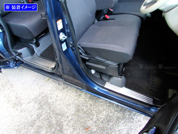 【 BRIGHTZ ワゴンRスマイル MX81S MX91S ステンレスインナーエントランスモール 4PC 】【 ENT−MOL−154 】 スカッフプレート MX 81S MX 91S 81 91