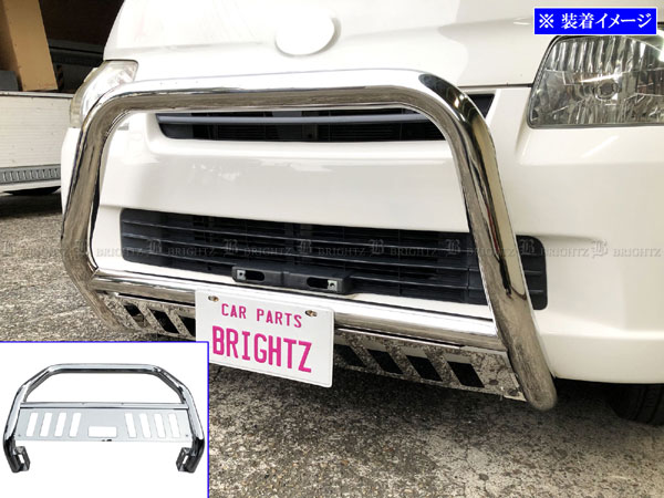 【 BRIGHTZ ライトエーストラック S402U S412U メッキフロントグリルガード 】 【 GRI−GUA−037 】 S402 S412 402 412 ライトエース トラック