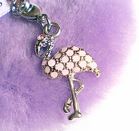 女モチーフにいかがですか♪★◆*レディーライク☆フラミンゴストラップ☆§全3色§スワロフス...