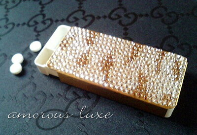 艶大人仕様☆フリスクPRESENT中!セレブデコデザイン◆『ゴールデンゼブラ』★クールアニマル★...