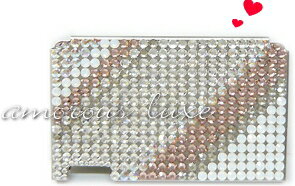 ◆『lovers white...』◆ミンティアケースラバーズホワイトスワロフスキークリスタル（シルバー台）【designed by amorous∝luxe】同デザインでフリスクケース 携帯デコもあります☆【Marathon10P05Sep12】