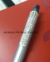 シャープペンシル◎『CRYSTAL style』◎キラキラクリップスワロフスキークルトガ/KURUTOGA/三菱uniキラキラ可愛いシャーペン0.3mm/シルバ...