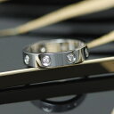 カルティエ 指輪 カルティエ ミニラブリング ホワイトゴールド 8ポイントダイヤモンド B4050652 CARTIER 新品リング ブランドジュエリー 送料無料