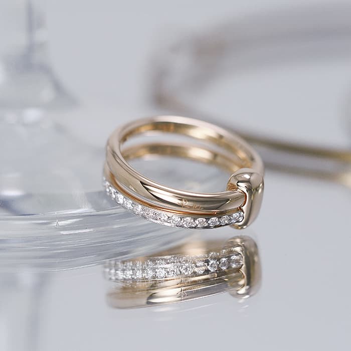 ポメラート トゥギャザー リング ローズゴールド ダイヤモンド 0.4ct 12号/52 PAC0100_O7WHR_DB000 POMELLATO 新品K18 約8g 指輪 ブランドジュエリー 送料無料のサムネイル