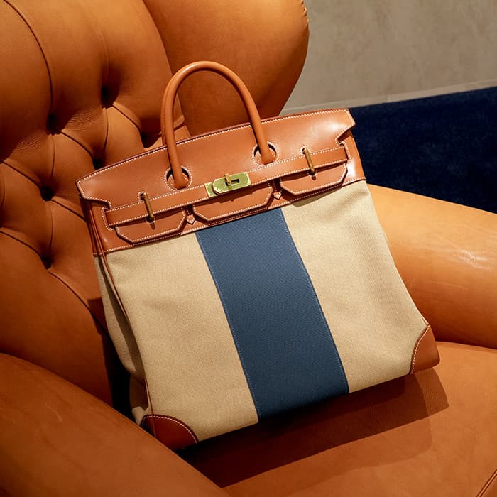 エルメス オータクロア フラッグ40 フォーヴ×ブルー トワルアッシュ×バレニア×デニムフォンセ ゴールド金具 HERMES 新品レディース 腕時計 送料無料のサムネイル