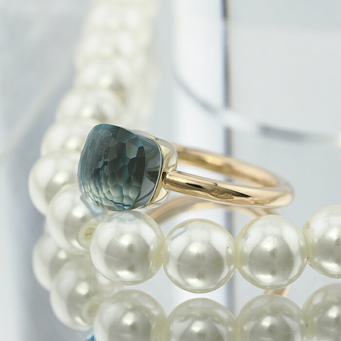 ポメラート ヌード リング プチ ローズゴールド ホワイトゴールド ブルートパーズ PAB4030_O6000_000OY 13号 新品リング ブランドジュエリー 送料無料のサムネイル