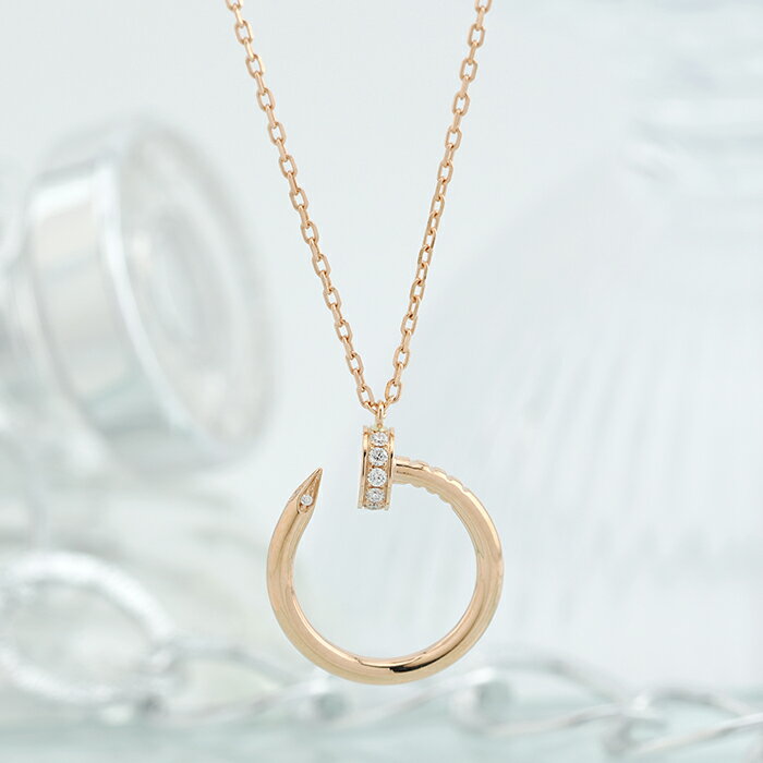 カルティエ ジュスト アン クル ネックレス ピンクゴールド ダイヤモンド B7224887 42cm CARTIER 新品ネックレス ブランドジュエリー 送料無料のサムネイル
