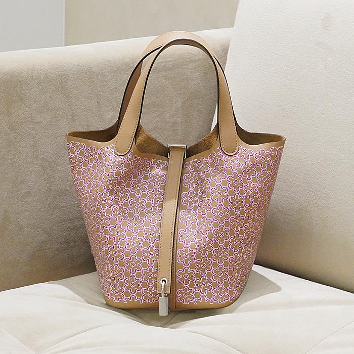 エルメス ピコタン ロック ラッキーデイジー PM スイフト チャイ×ローズ×ホワイト HERMES 新品レディース ブランドバッグ 送料無料のサムネイル