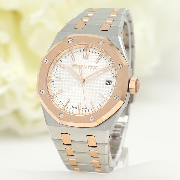 オーデマピゲ ロイヤルオーク37mm 15550SR.OO.1356SR.01※ シルバー【50周年記念】 AUDEMARS PIGUET 新品メンズ 腕時計 送料無料